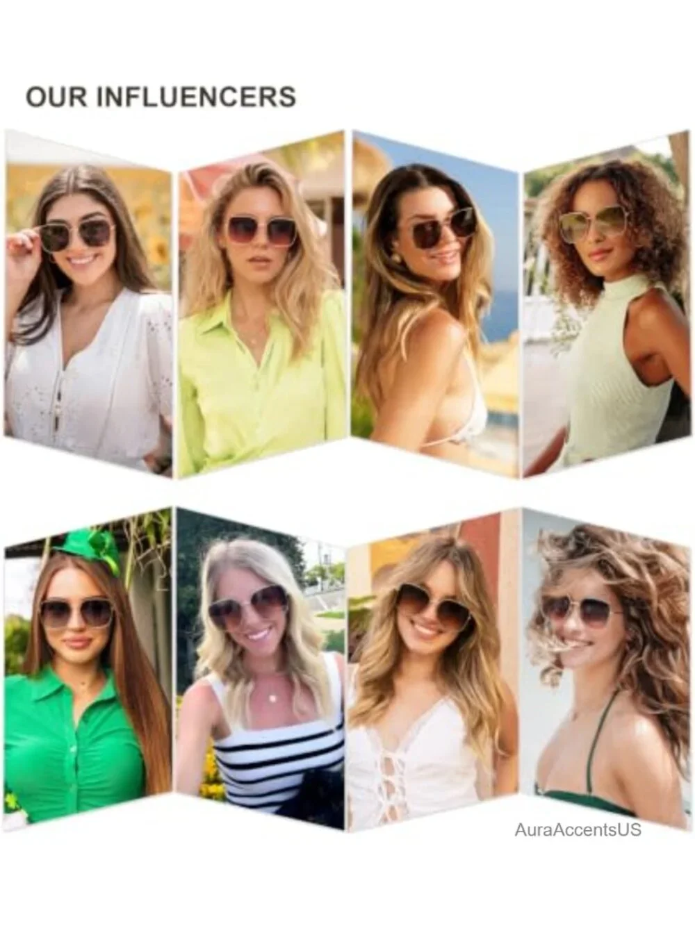 Oversized Square Metal Frame Sunglasses UV400 Full Frame Unisex Adult